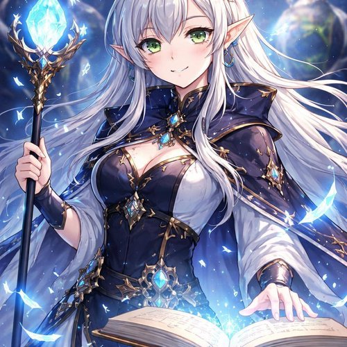 Portrait in anime style