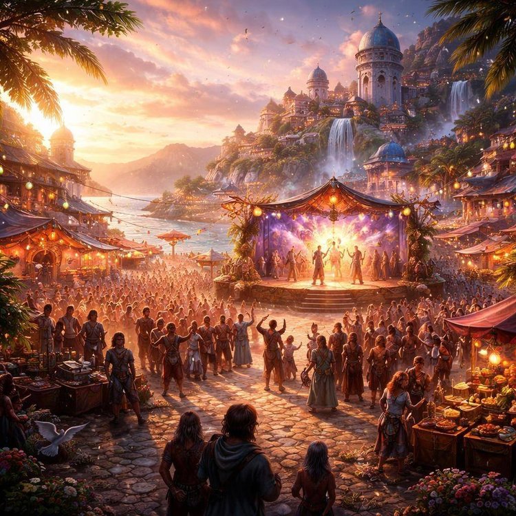 Fantasy festival scene
