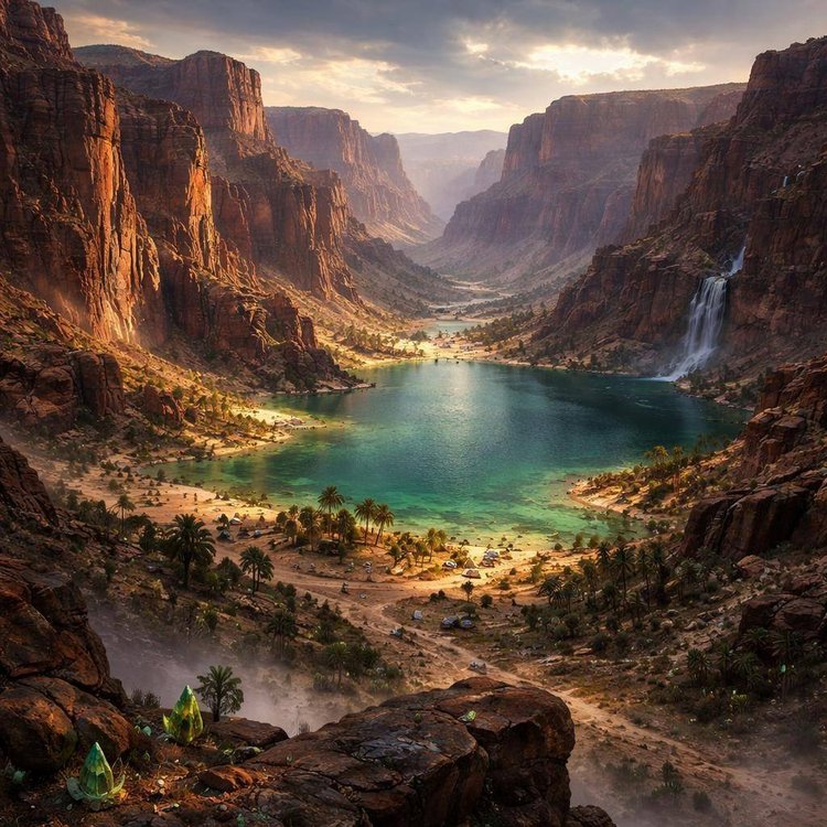 Fantasy region landscape