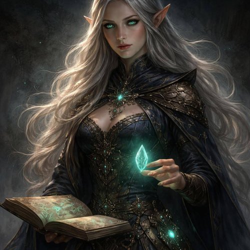 Portrait in grim style
